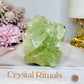 Light Green Transparent Cubed Fluorite Specimen 7cm 255g