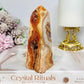 Crazy Lace Mexican Agate Druzy Tower | Obelisk 11.5cm