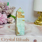 Blue Caribbean Calcite Druzy Tower 8cm