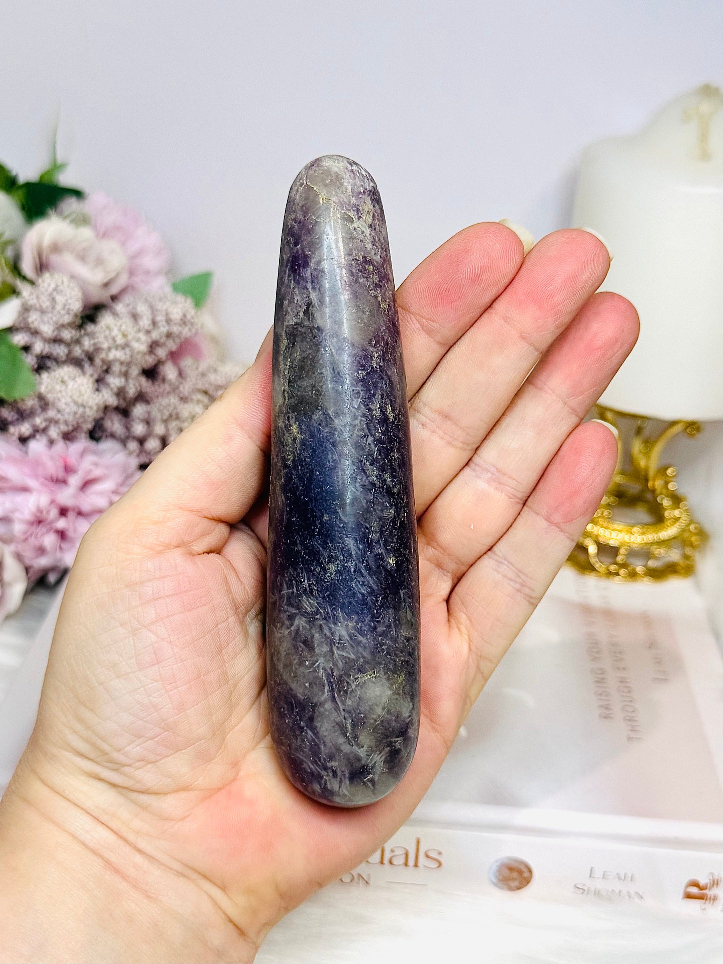 Large Pegmatite Massage Wand 13cm