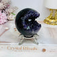 Large Druzy Amethyst Sphere on Stand 359g