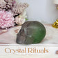 Purple & Green Fluorite Skull