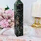 Sparkling Gorgeous Black Mica Tower 15cm Tall 348grams