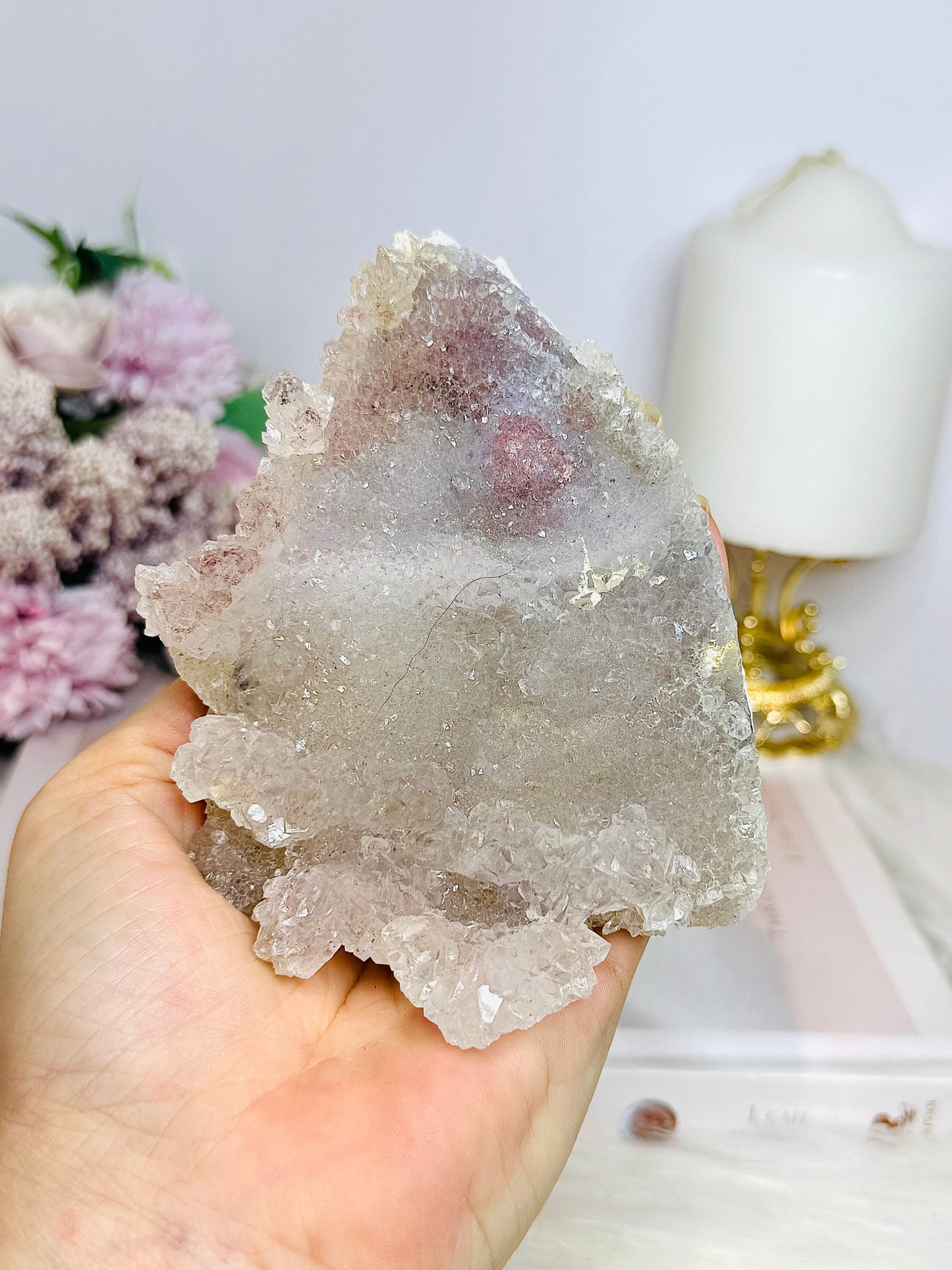 Flower Amethyst | Zeolite Natural Slab 11cm 223g