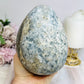 Huge Deep Blue Celestite Cluster Egg On Stand 1.8KG