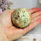 Plum Blossom Jasper Sphere on Stand 269g