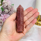 Strawberry Quartz Tower 10cm