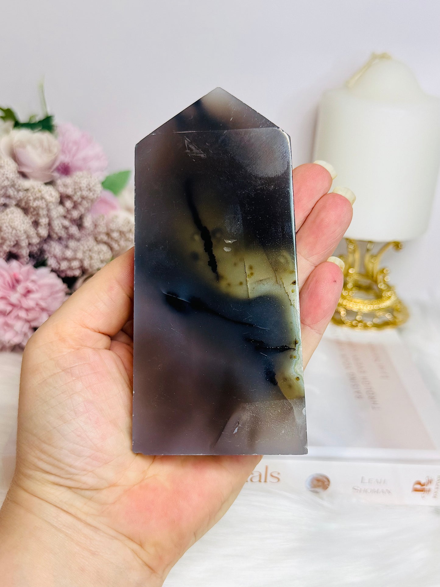 Druzy Agate Tower 12.5cm 263g