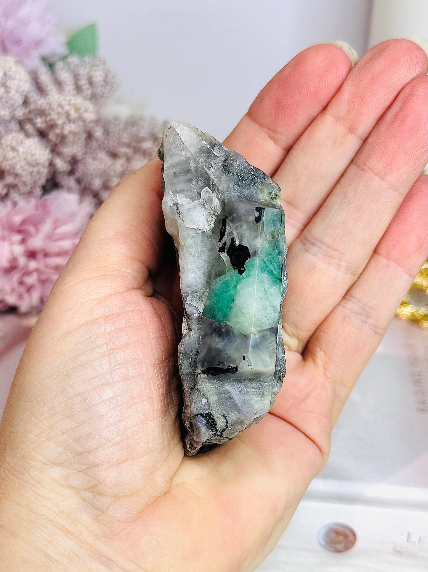 Natural Green Emerald Chunky Specimen 8cm