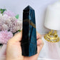 Rare Blue Tigers Eye Tower 12cm