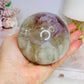 Large High Grade Agate Sphere with Rainbows on Stand 733g