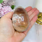 Large Quartz Egg On Stand with Rainbows 280g