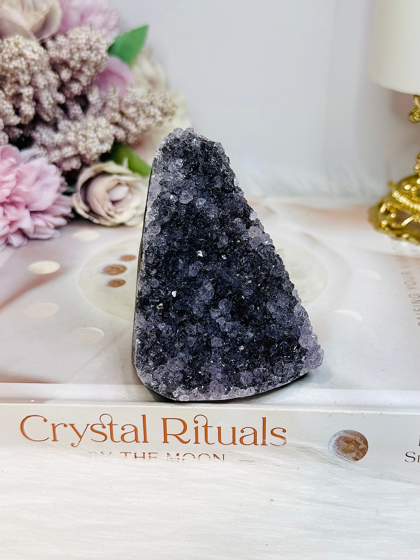 Amethyst Base Cut Cluster 8cm