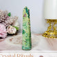 Ruby Fuchsite Obelisk | Tower 10cm