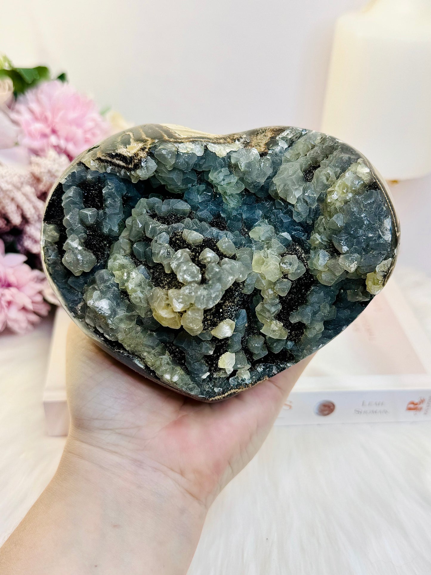 ⚜️ SALE ⚜️ WOW!!!!! Huge 1.25KG Septarian Dragon Stone Heart 13.5cm Absolutely Incredible