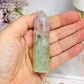 High Grade Watermelon Fluorite Tower with Rainbows 8cm