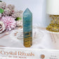 Natural Blue Onyx Tower 9cm