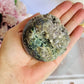 Gorgeous Natural Large Grape Agate Sphere 314grams On Stand