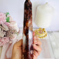 Gorgeous Tall 19cm Red Fire Quartz Tower with Hematite Inclusions