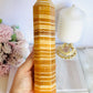 Stunning 22cm Orange Calcite Chunky Tower