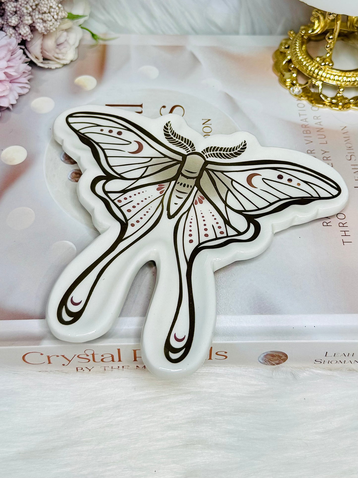 Luna Moth Trinket Dish 14cm