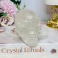Clear Quartz Carved Skull 306g 7.5cm