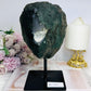 Large High Grade Amethyst Geode with Goethite Inclusions on Stand 1.6KG 20cm