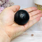 Silver Sheen Obsidian Sphere on Stand 109g