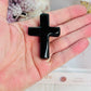 For Protection ~ Black Obsidian Carved Cross