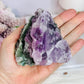 Wow!! Natural 452gram Rainbow Fluorite Specimen ~ Coloured Layers of Green & Purple Just Stunning