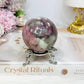 Pink Tourmaline Sphere On Stand 236g