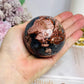 Large Football | Volcano Agate Sphere on Stand 336g