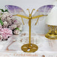 High Grade Amethyst in Quartz Butterfly Wings 15cm