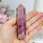 Lavender Rose Quartz Tower 10cm