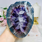 Large High Grade Amethyst Geode with Goethite Inclusions on Stand 1.6KG 20cm