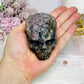 Root Fluorite Carved Skull 8cm 323g