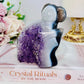 Druzy Agate Amethyst Carved Koala Bear 476grams