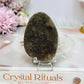 Amethyst Cluster Palm Stone (stand is display only)