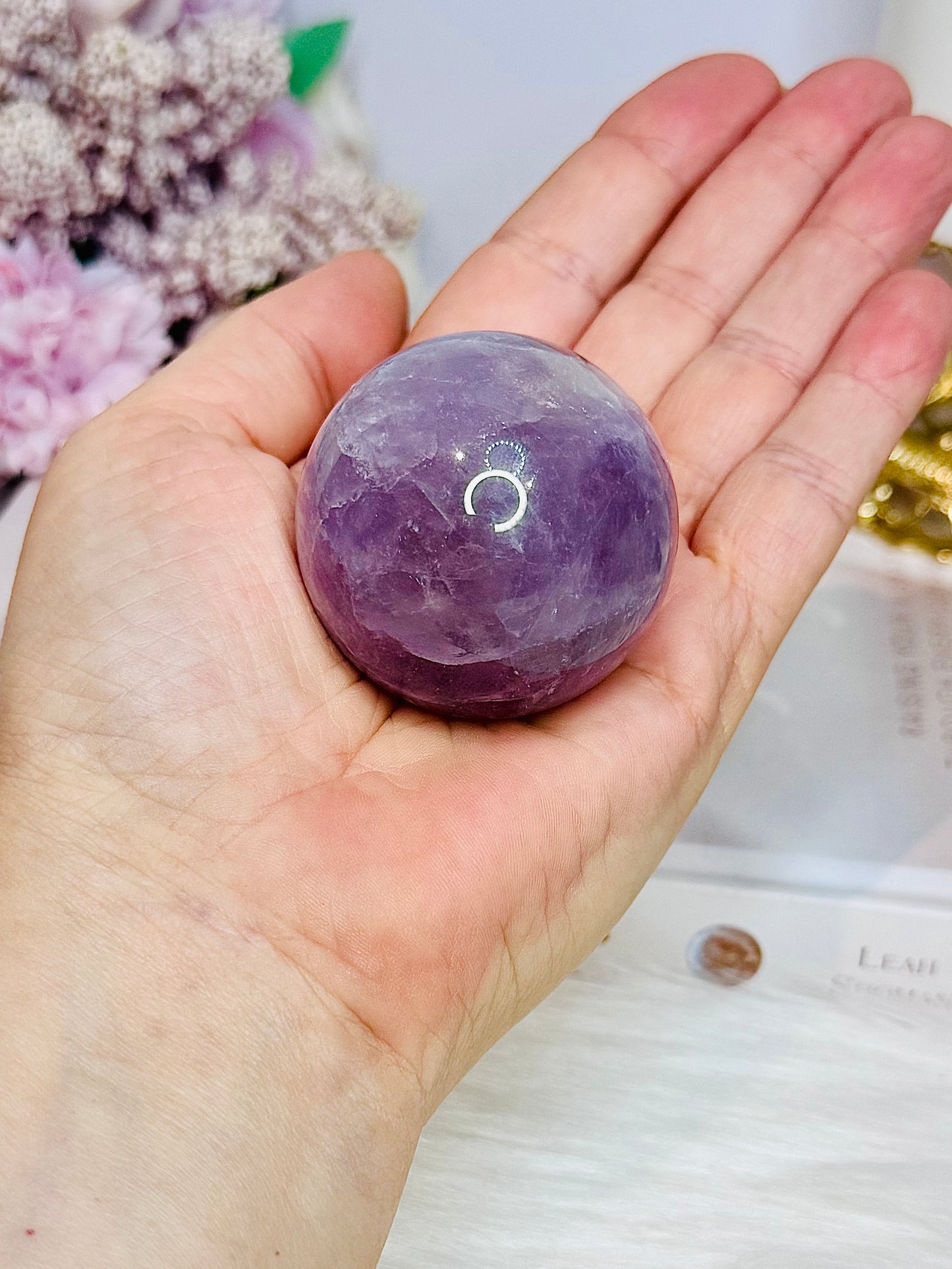 Amethyst Sphere on Stand 6cm