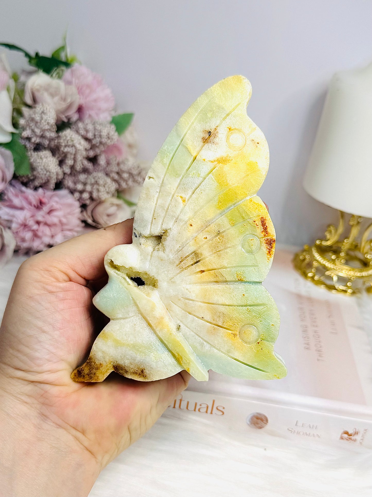 Blue Calcite Druzy Fairy 12.5cm