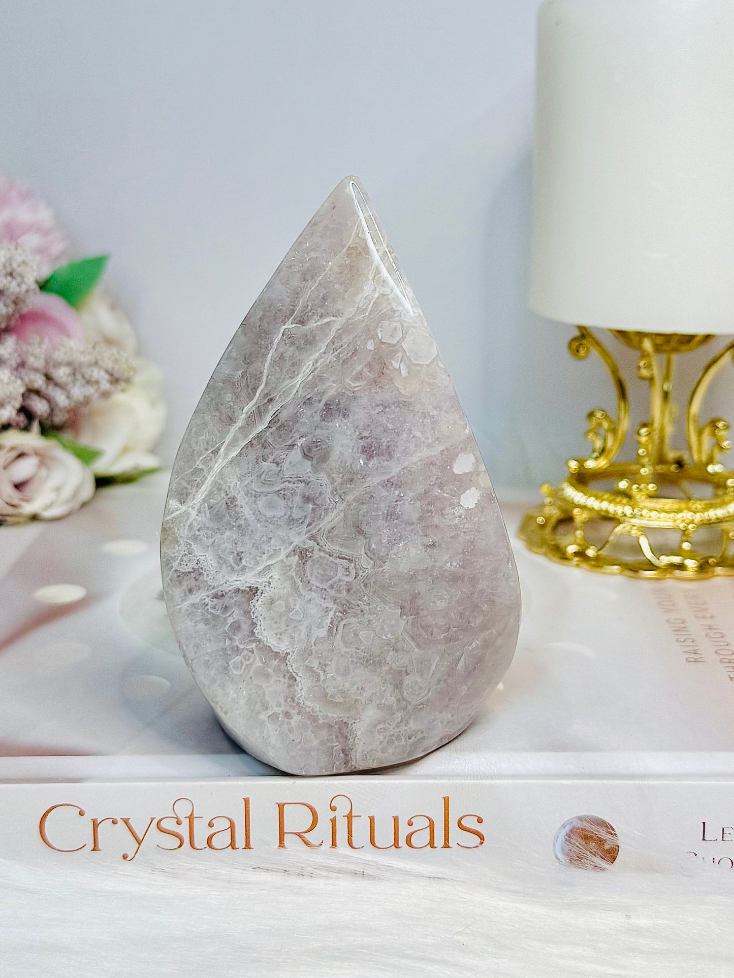 Natural Large Crazy Lace Amethyst Polished Freeform 11cm