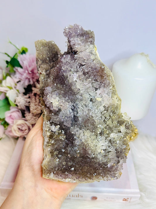 Large Natural Flower Amethyst | Zeolite Freeform Specimen 18cm 900g