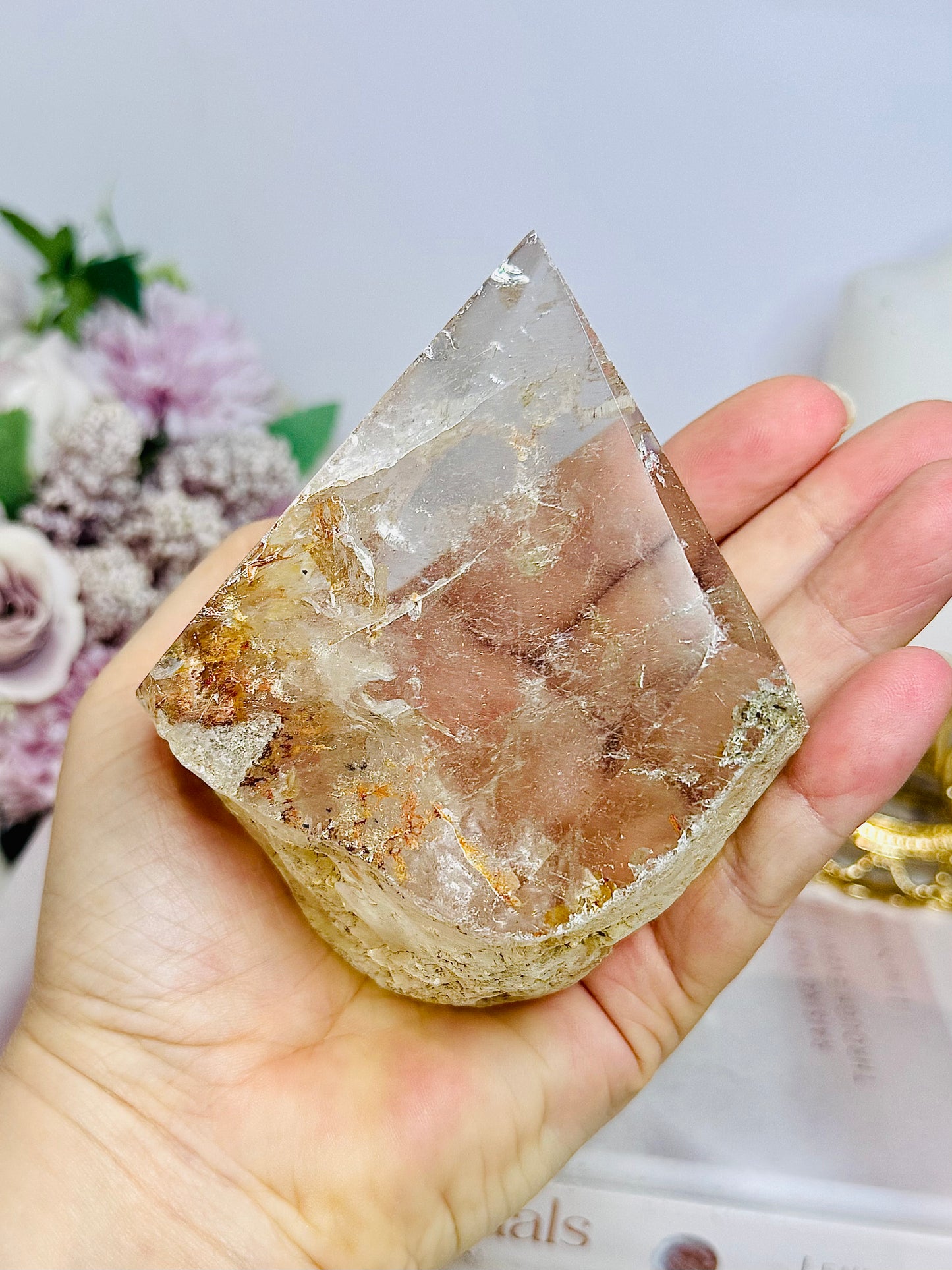 Large Natural Golden Healer In Quartz Freeform 10.5cm 375g