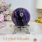 High Grade Purple Fluorite Sphere On Stand 340g