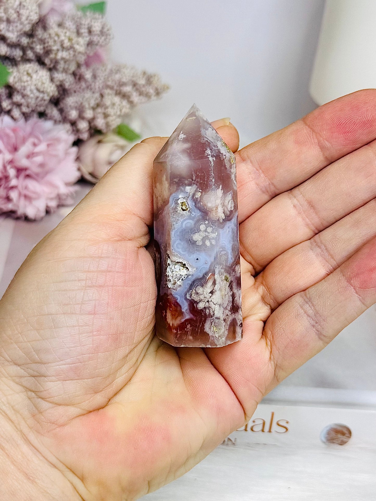 Flower Agate Tower 7cm