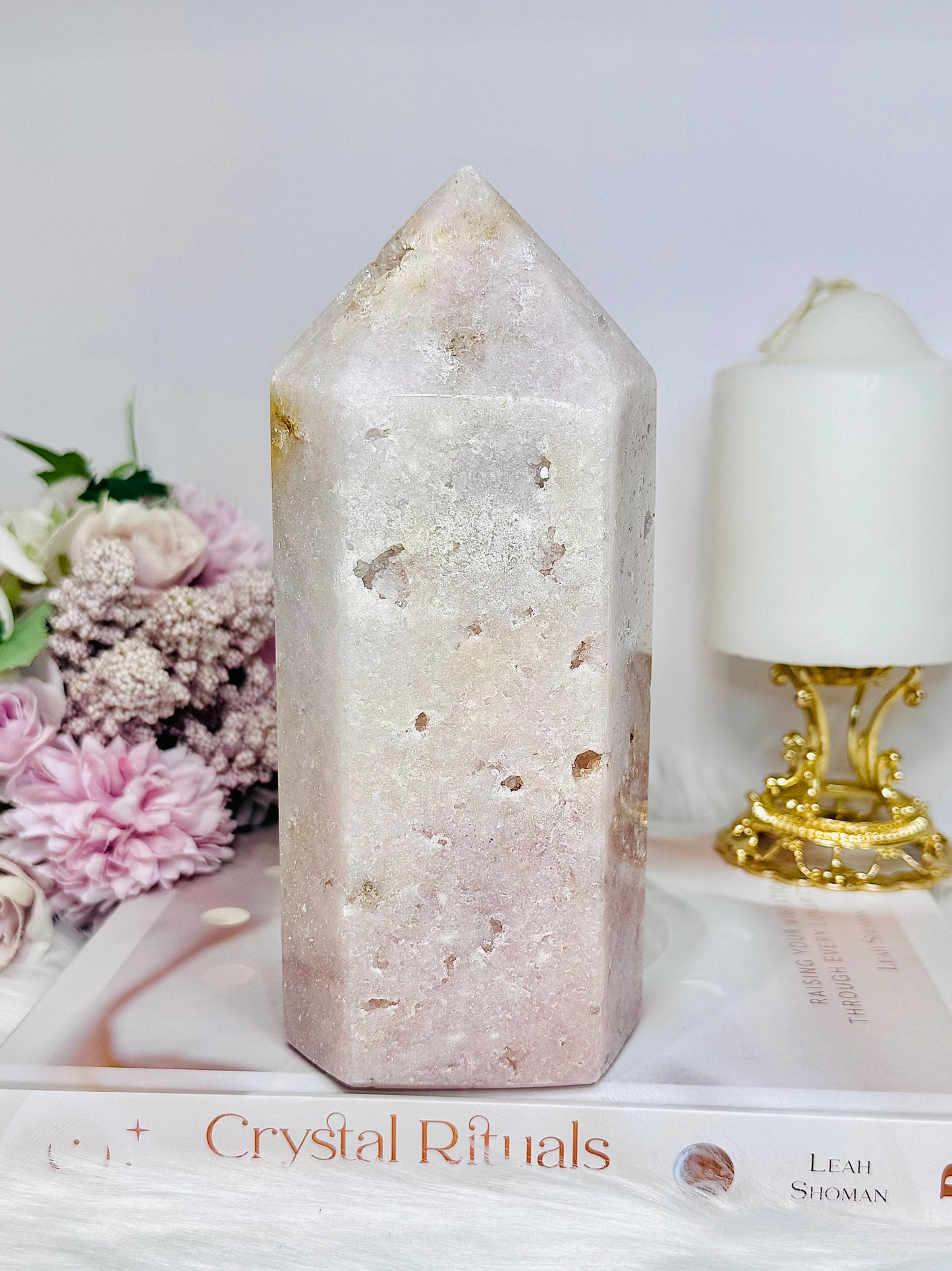 Large Chunky Pink Amethyst Druzy Tower 17cm 1.16KG