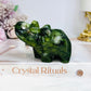Green Jade Carved Elephant 8cm