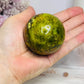 Natural Green Opal Sphere on Stand 220g