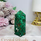 Natural Chrysocolla Tower 8cm