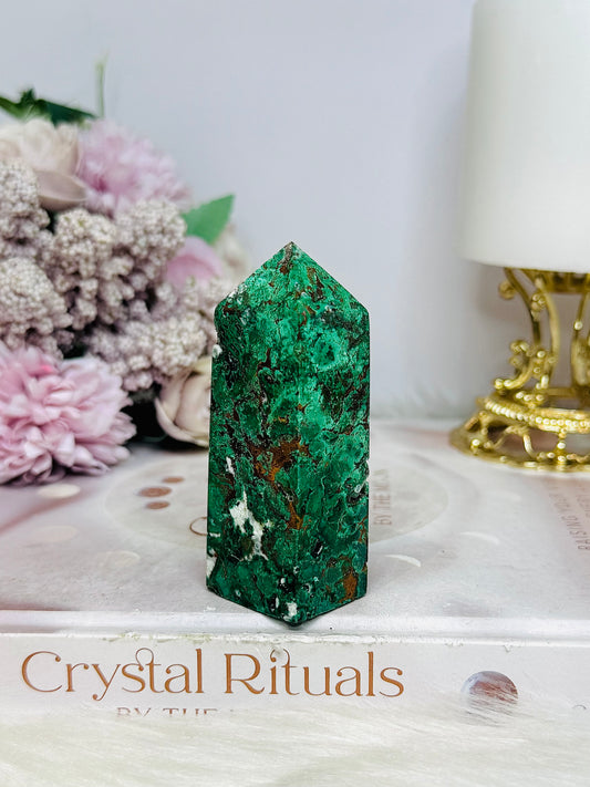 Natural Chrysocolla Tower 8cm